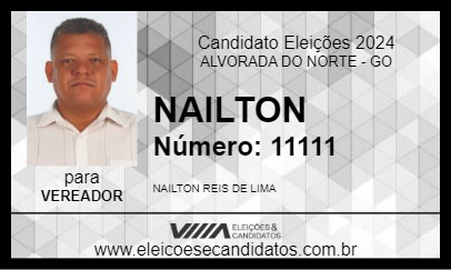 Candidato NAILTON 2024 - ALVORADA DO NORTE - Eleições