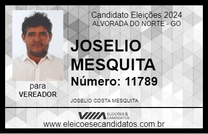 Candidato JOSELIO MESQUITA 2024 - ALVORADA DO NORTE - Eleições