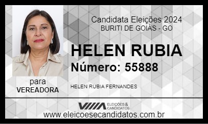 Candidato HELEN RUBIA 2024 - BURITI DE GOIÁS - Eleições