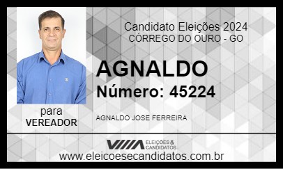 Candidato AGNALDO 2024 - CÓRREGO DO OURO - Eleições