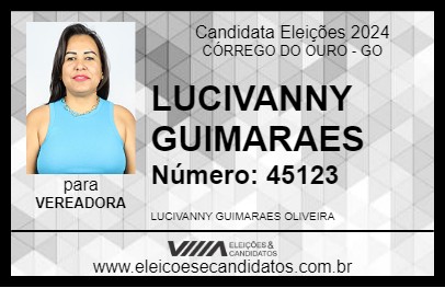 Candidato LUCIVANNY GUIMARAES 2024 - CÓRREGO DO OURO - Eleições