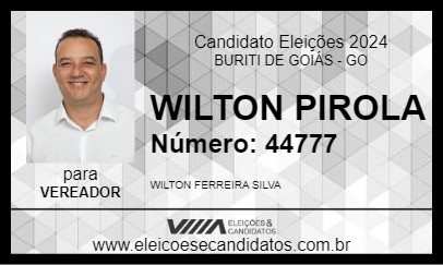 Candidato WILTON PIROLA 2024 - BURITI DE GOIÁS - Eleições