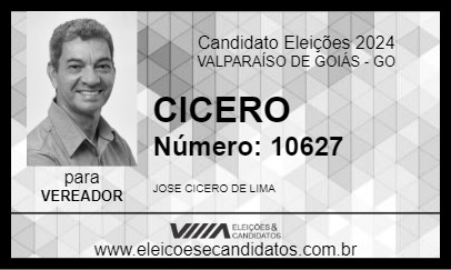 Candidato CICERO 2024 - VALPARAÍSO DE GOIÁS - Eleições