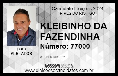 Candidato KLEIBINHO DA FAZENDINHA 2024 - PIRES DO RIO - Eleições