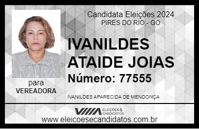 Candidato IVANILDES ATAIDE JOIAS 2024 - PIRES DO RIO - Eleições