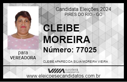 Candidato CLEIBE MOREIRA 2024 - PIRES DO RIO - Eleições