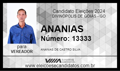 Candidato ANANIAS 2024 - DIVINÓPOLIS DE GOIÁS - Eleições