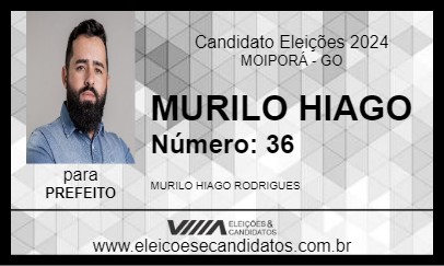 Candidato MURILO HIAGO 2024 - MOIPORÁ - Eleições