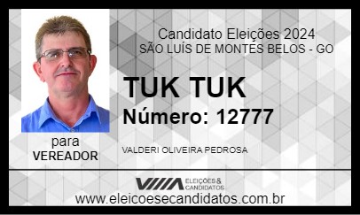 Candidato TUK TUK 2024 - SÃO LUÍS DE MONTES BELOS - Eleições