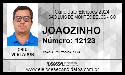 Candidato JOAOZINHO 2024 - SÃO LUÍS DE MONTES BELOS - Eleições