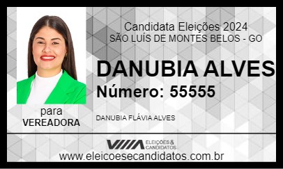 Candidato DANUBIA ALVES 2024 - SÃO LUÍS DE MONTES BELOS - Eleições