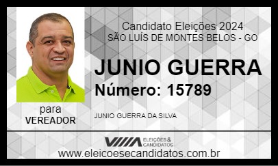 Candidato JUNIO GUERRA 2024 - SÃO LUÍS DE MONTES BELOS - Eleições