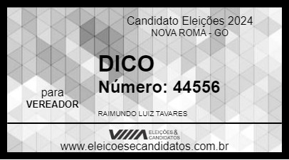 Candidato DICO  2024 - NOVA ROMA - Eleições