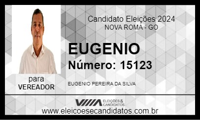 Candidato EUGENIO 2024 - NOVA ROMA - Eleições