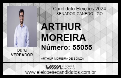 Candidato ARTHUR MOREIRA 2024 - SENADOR CANEDO - Eleições