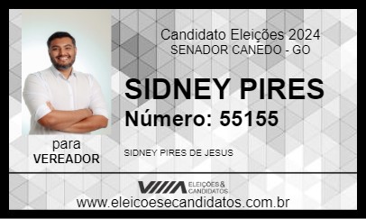 Candidato SIDNEY PIRES 2024 - SENADOR CANEDO - Eleições