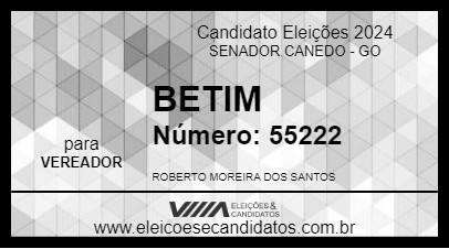 Candidato BETIM 2024 - SENADOR CANEDO - Eleições