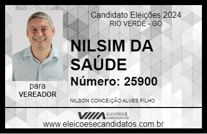 Candidato NILSIM DA SAÚDE 2024 - RIO VERDE - Eleições