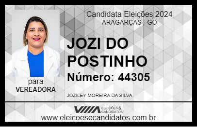 Candidato JOZI DO POSTINHO 2024 - ARAGARÇAS - Eleições