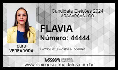 Candidato FLAVIA 2024 - ARAGARÇAS - Eleições