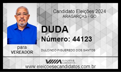 Candidato DUDA 2024 - ARAGARÇAS - Eleições