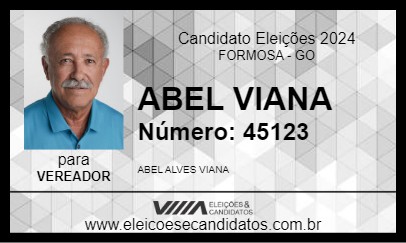 Candidato ABEL VIANA 2024 - FORMOSA - Eleições