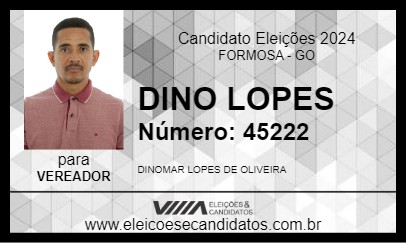 Candidato DINO LOPES 2024 - FORMOSA - Eleições