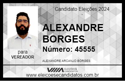 Candidato ALEXANDRE BORGES 2024 - FORMOSA - Eleições