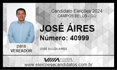 Candidato JOSÉ AIRES 2024 - CAMPOS BELOS - Eleições