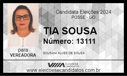 Candidato TIA SOUSA 2024 - POSSE - Eleições