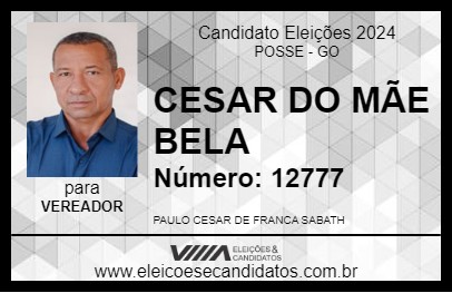 Candidato CESAR DO MÃE BELA 2024 - POSSE - Eleições