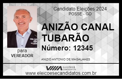 Candidato ANIZÃO CANAL TUBARÃO 2024 - POSSE - Eleições