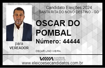 Candidato OSCAR DO POMBAL 2024 - SANTA RITA DO NOVO DESTINO - Eleições