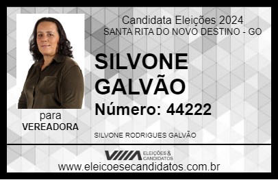 Candidato SILVONE GALVÃO 2024 - SANTA RITA DO NOVO DESTINO - Eleições