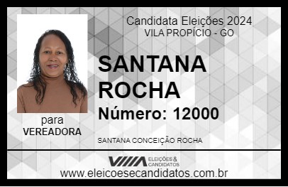 Candidato SANTANA ROCHA 2024 - VILA PROPÍCIO - Eleições