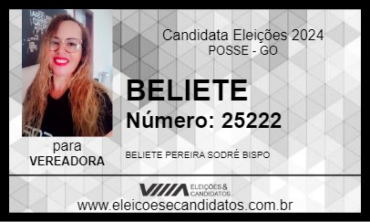 Candidato BELIETE 2024 - POSSE - Eleições