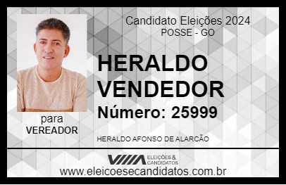 Candidato HERALDO VENDEDOR 2024 - POSSE - Eleições