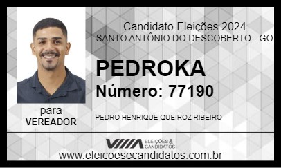 Candidato PEDROKA 2024 - SANTO ANTÔNIO DO DESCOBERTO - Eleições