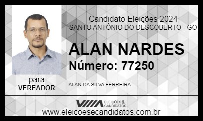 Candidato ALAN NARDES 2024 - SANTO ANTÔNIO DO DESCOBERTO - Eleições