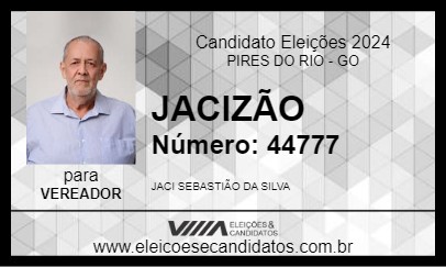 Candidato JACIZÃO 2024 - PIRES DO RIO - Eleições