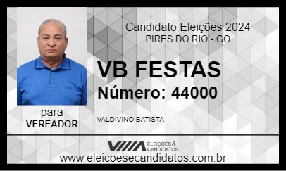 Candidato VB FESTAS 2024 - PIRES DO RIO - Eleições