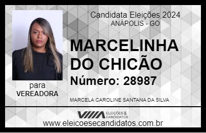 Candidato MARCELINHA DO CHICÃO 2024 - ANÁPOLIS - Eleições