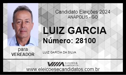 Candidato LUIZ GARCIA 2024 - ANÁPOLIS - Eleições