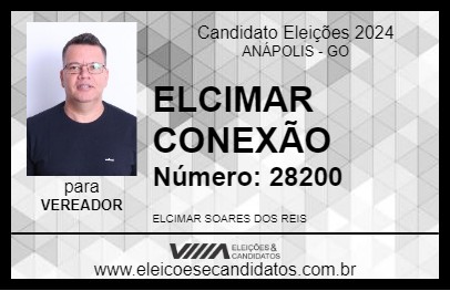 Candidato ELCIMAR CONEXÃO 2024 - ANÁPOLIS - Eleições