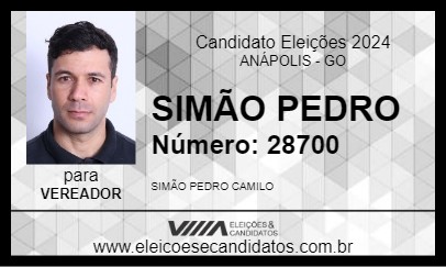 Candidato SIMÃO PEDRO 2024 - ANÁPOLIS - Eleições