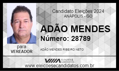 Candidato ADÃO MENDES 2024 - ANÁPOLIS - Eleições