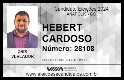 Candidato HEBERT CARDOSO 2024 - ANÁPOLIS - Eleições