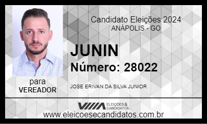 Candidato JUNIN 2024 - ANÁPOLIS - Eleições