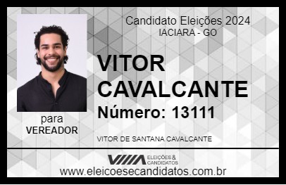 Candidato VITOR CAVALCANTE 2024 - IACIARA - Eleições