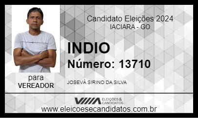 Candidato INDIO 2024 - IACIARA - Eleições